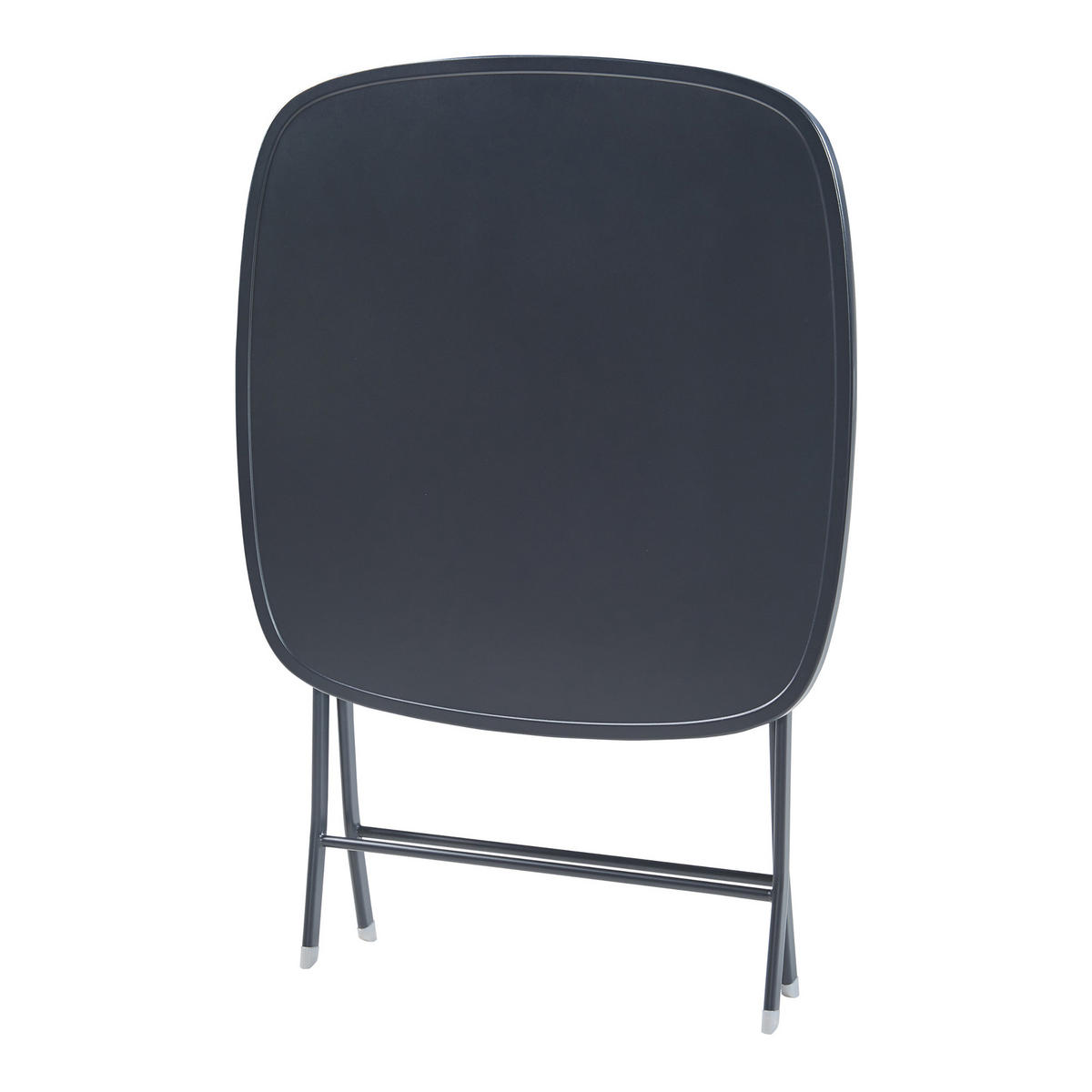GARTENKLAPPTISCH Sande - Schwarz, Metall (70/70/71cm) - [en.casa]