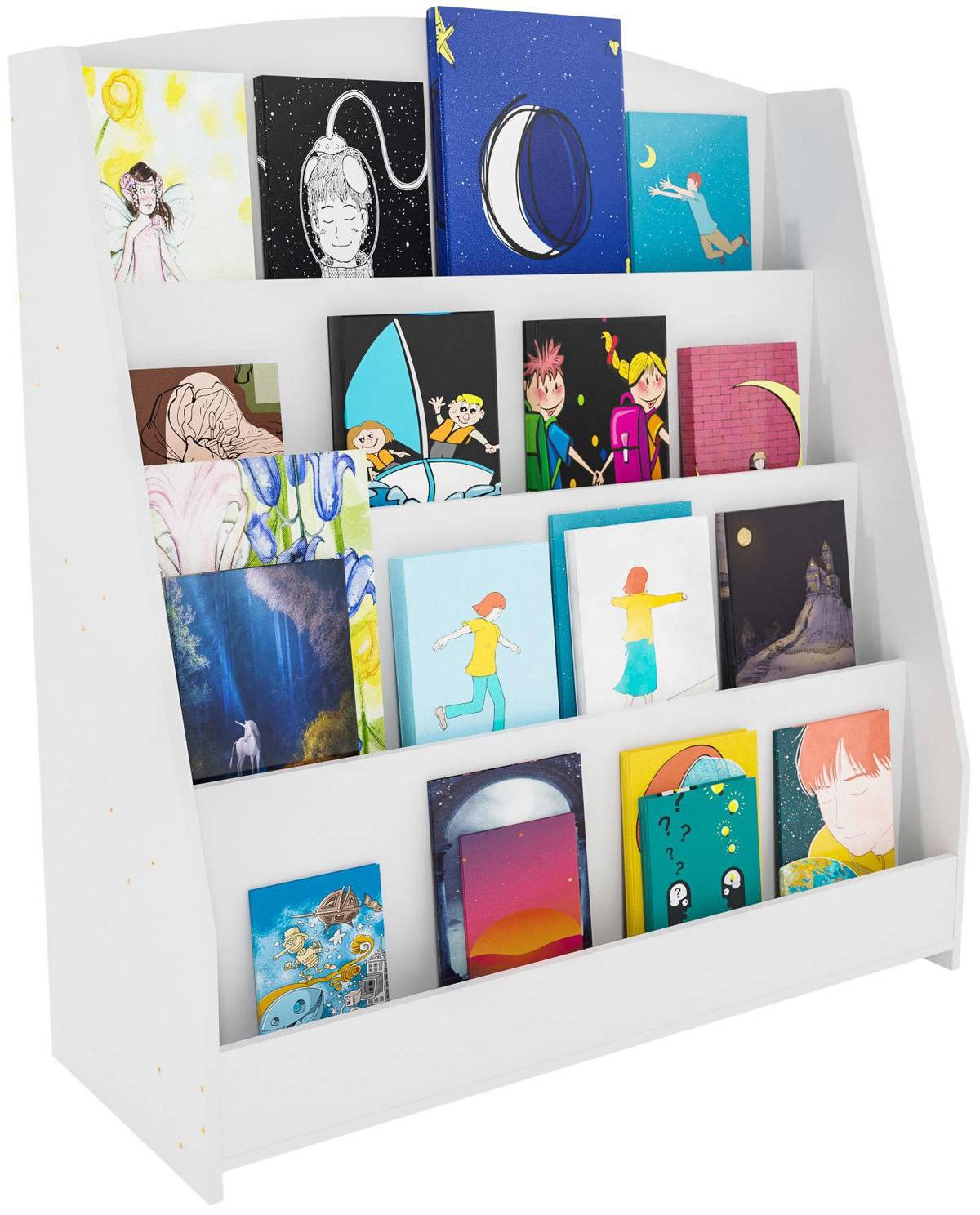 BÜCHERREGAL Holz weiß - Weiß, Holz (80/88/30cm) - CLP