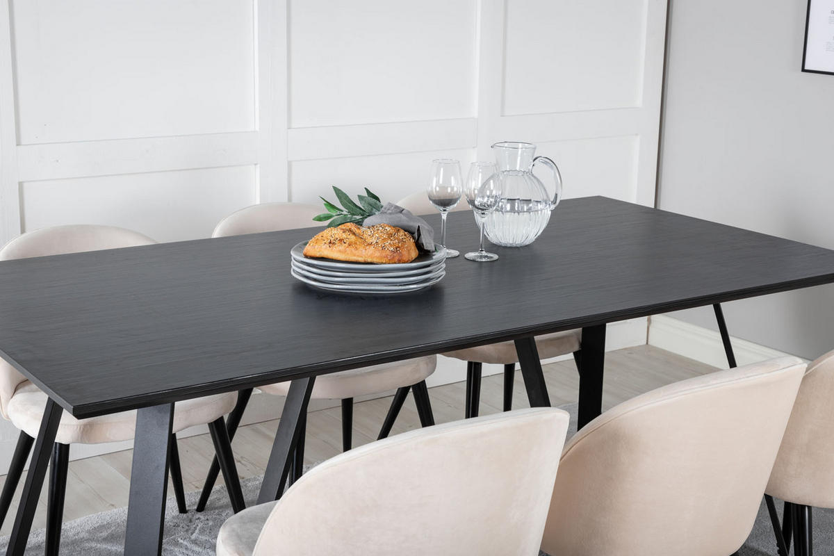 TISCHGRUPPE Beige - Beige, Holzwerkstoff (90/75/180cm) - ebuy24