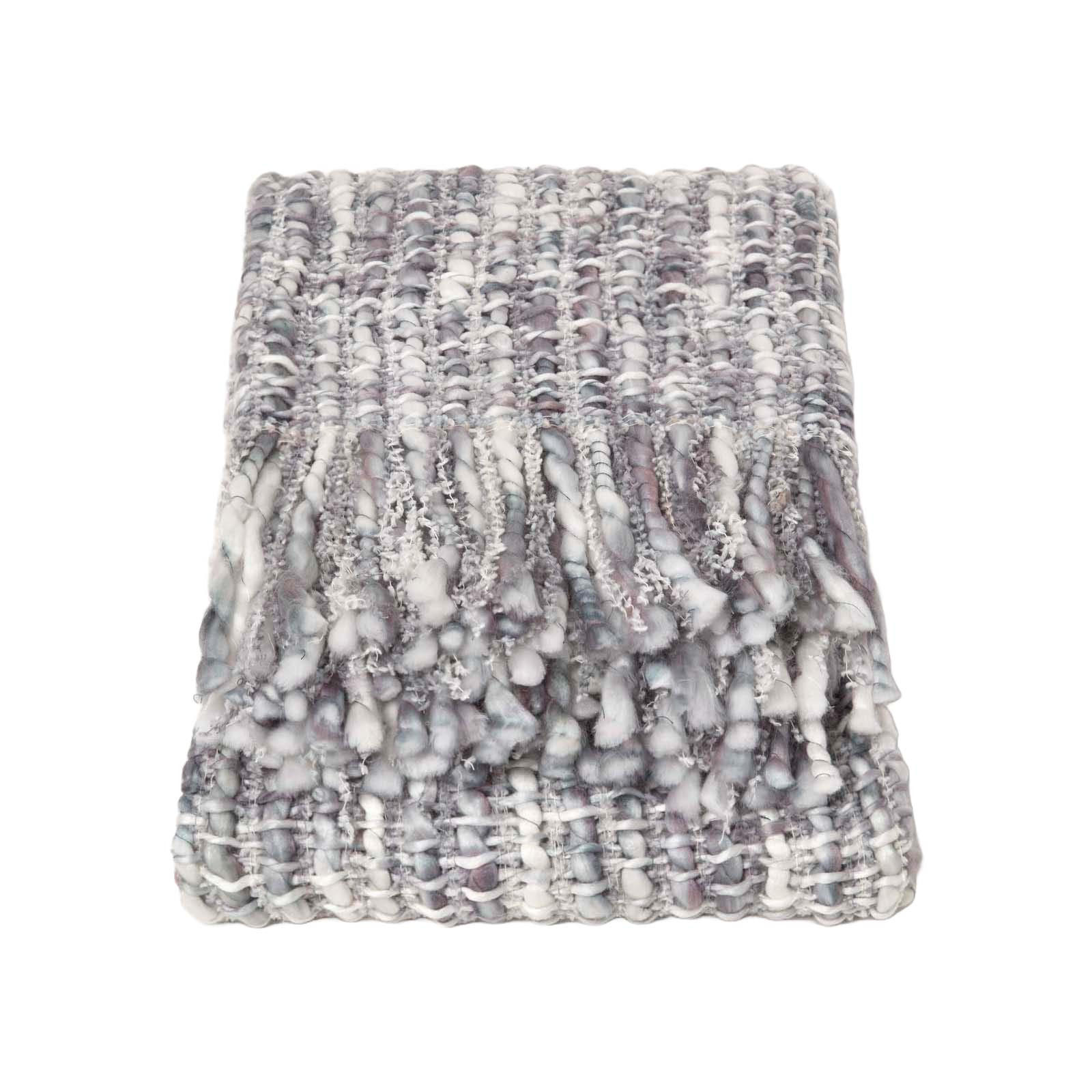 PLAID Ophelia 125/150 cm, meliert - Grau, Textil (125/150cm) - Homescapes