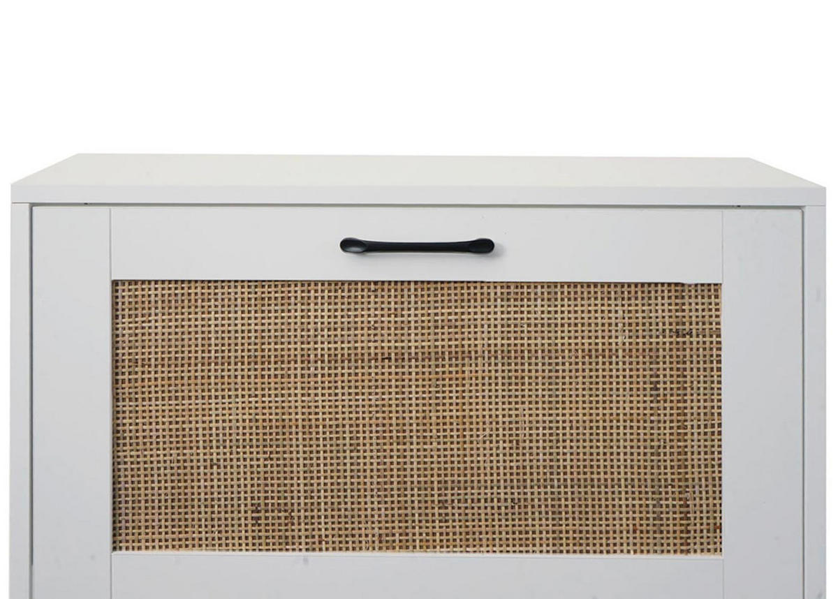 SCHUHSCHRANK Weiß - Weiß, Holz (63/126/24cm) - MCW