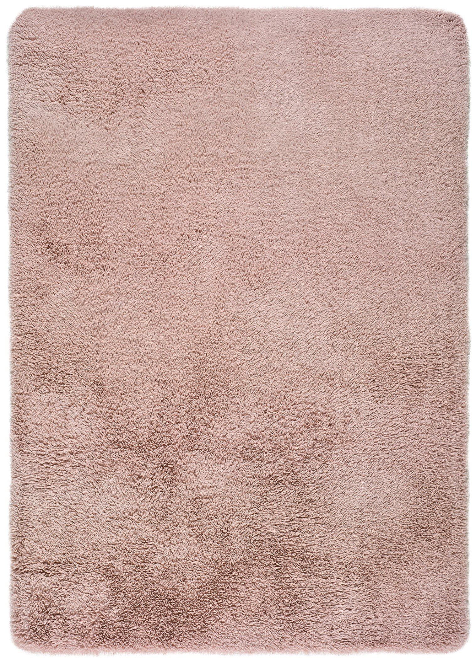 Atticgo Hochflorteppich Hellrosa 200x290 cm