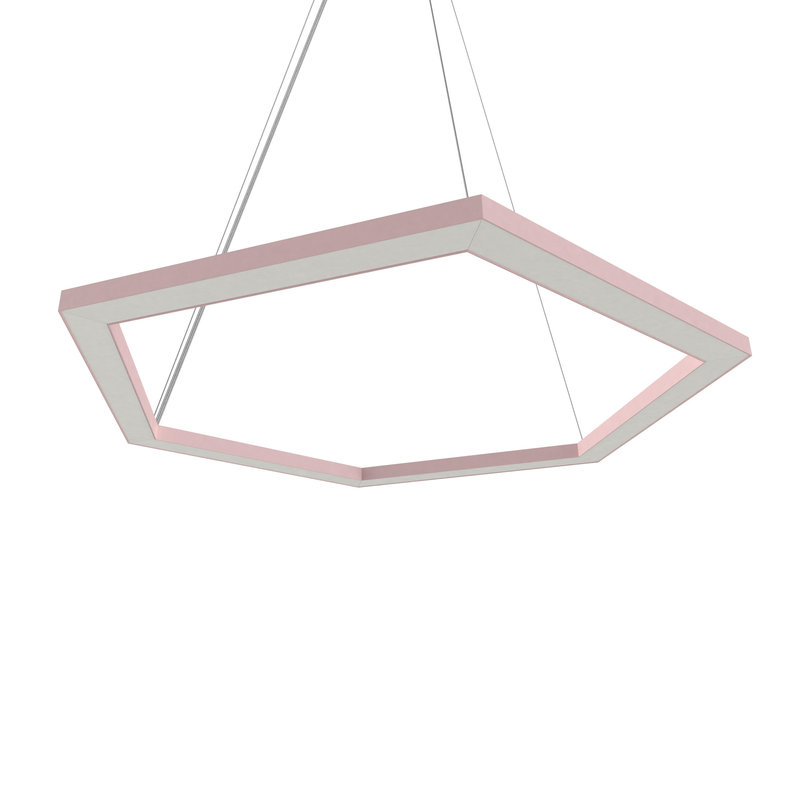 Lumicom Led-Hängeleuchte Pink 100x60x1.6 cm