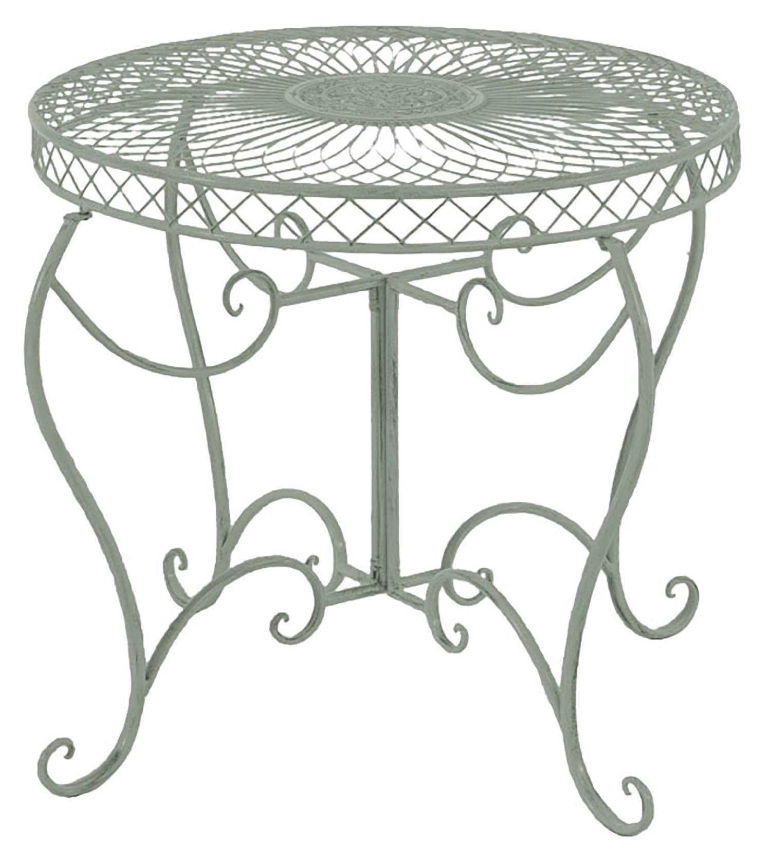 GARTENTISCH Sheen antik-grün - Grün, Metall (69/90/90cm) - TPFGarden