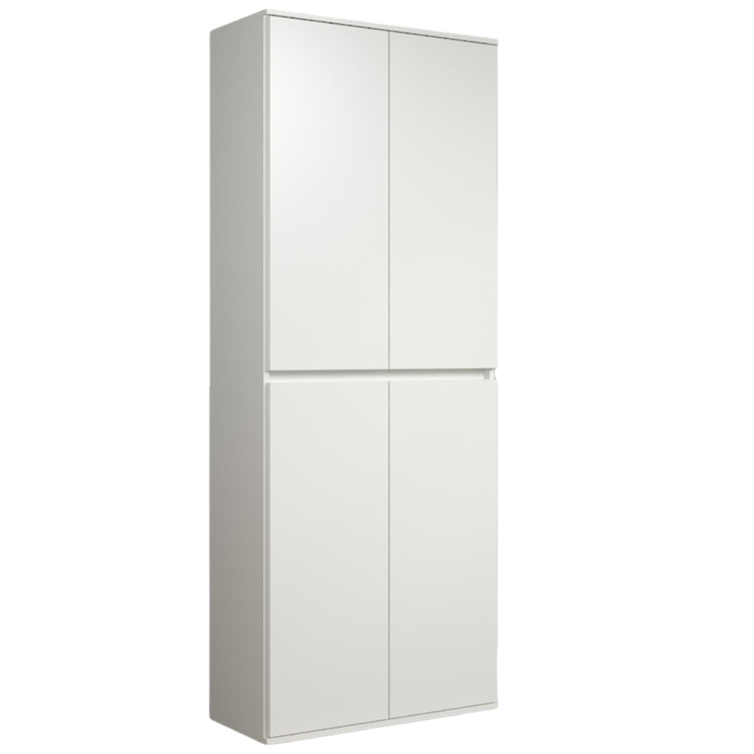 ebuy24 Garderobenschrank Weiß 74x191x34 cm