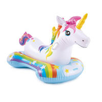 SCHWIMMTIER EINHORN - Multicolor, Kunststoff (163/80/86cm)