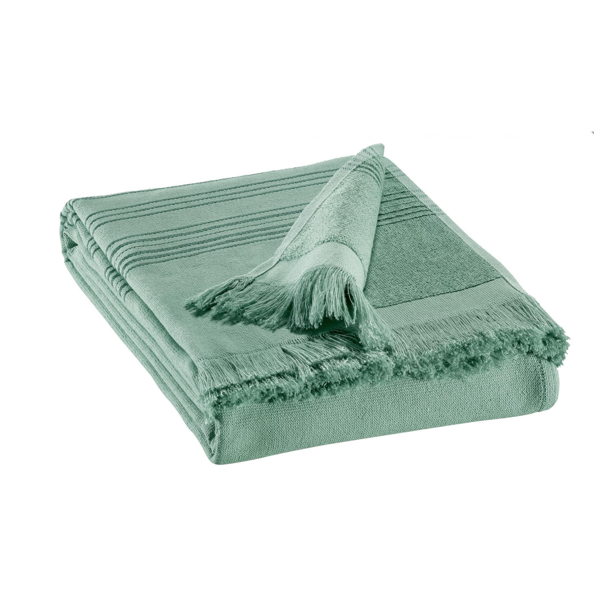 HAMMAM-TUCH Cancun salbeigrün 90 x 180 cm - Salbeigrün, Textil (90/180cm) - Vivaraise