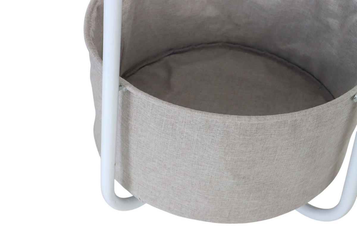 BEISTELLTISCH - Multicolor, Holzwerkstoff/Textil (40/40/50cm) - Relaxdays