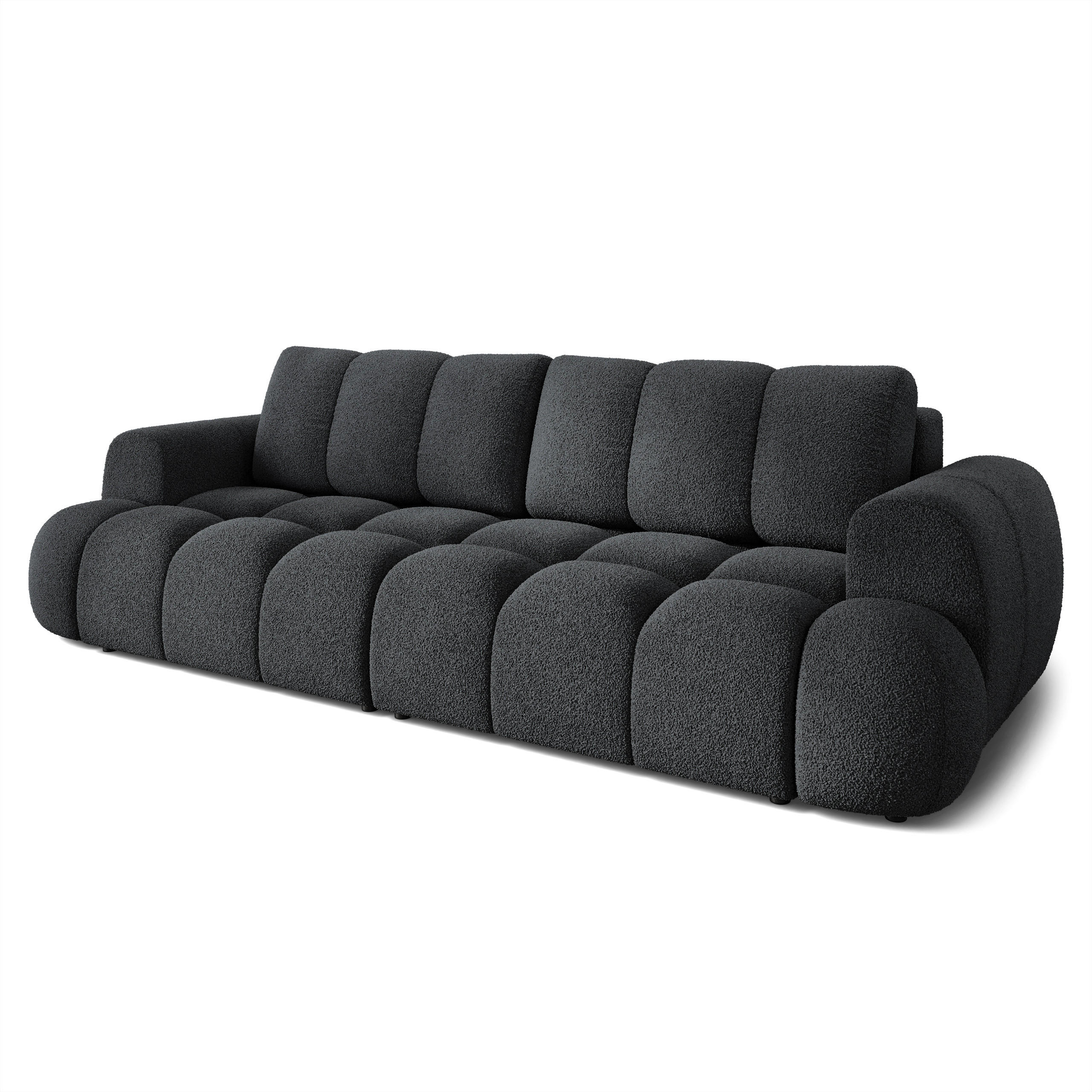 Masseno Bettsofa Schwarz 300x88x113 cm