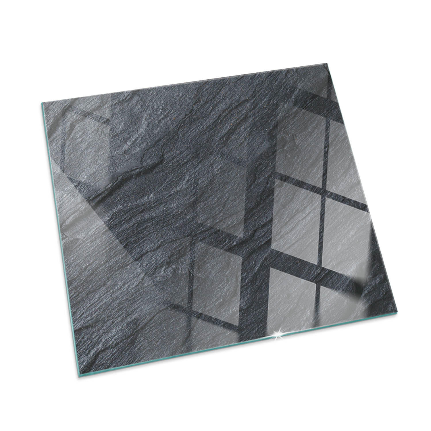 ArtPrintCave Glasplatte Schwarz 50x50x0.4 cm