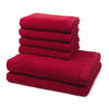 FROTTIERSET Superwuschel 6-teilig - Rot, Textil (50/100cm) - MÖVE