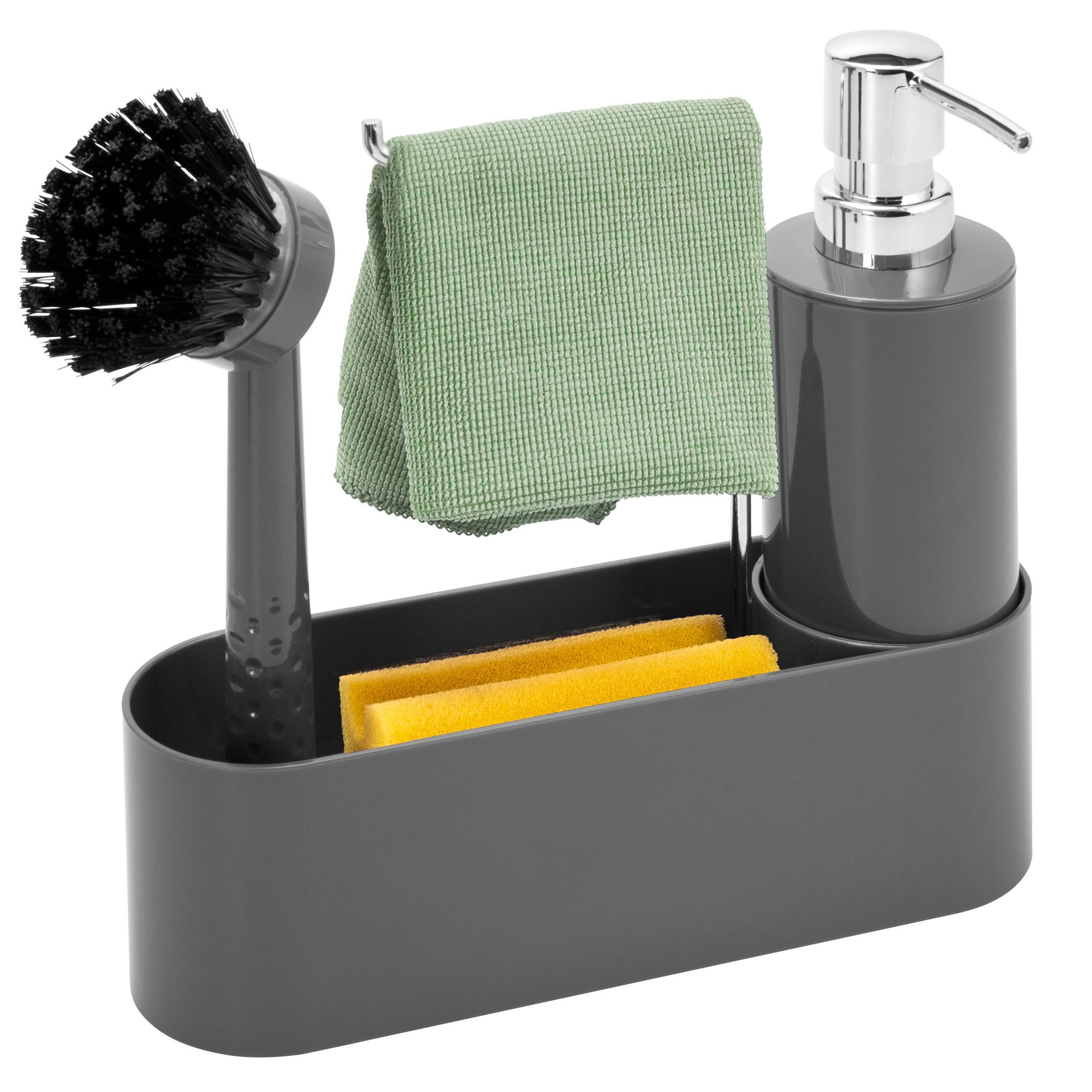 SPÜLBECKENORGANIZER, grau - Grau, Kunststoff (22/21/6.7cm) - bremermann