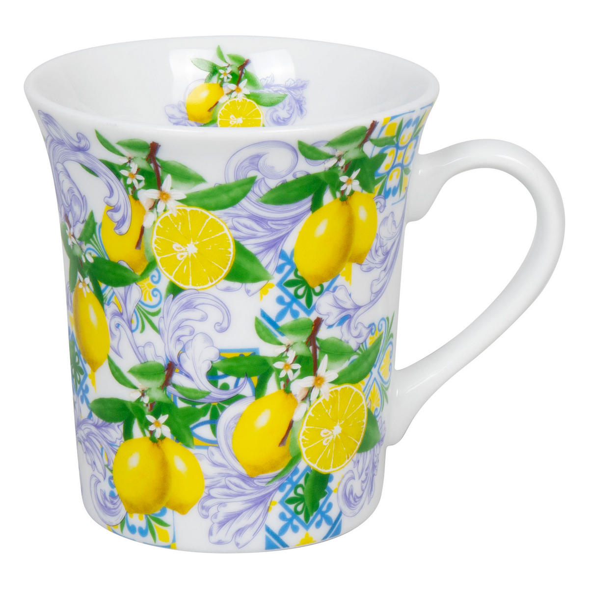 KAFFEEBECHER Sizilianische Früchte - Naturfarben, Keramik (0.41L) - Könitz
