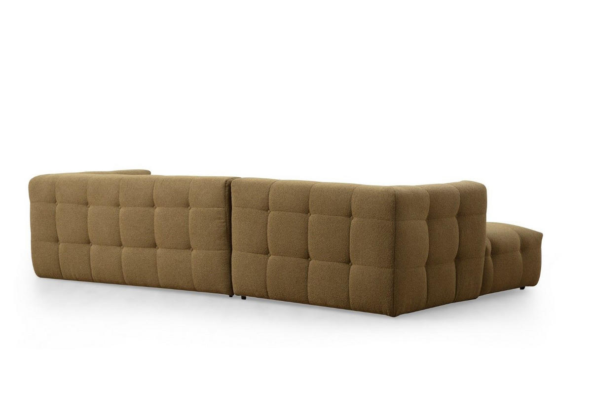 ECKSOFA modernes Design - Schwarz/Grün, Holz/Kunststoff (300/150cm) - myHomelando