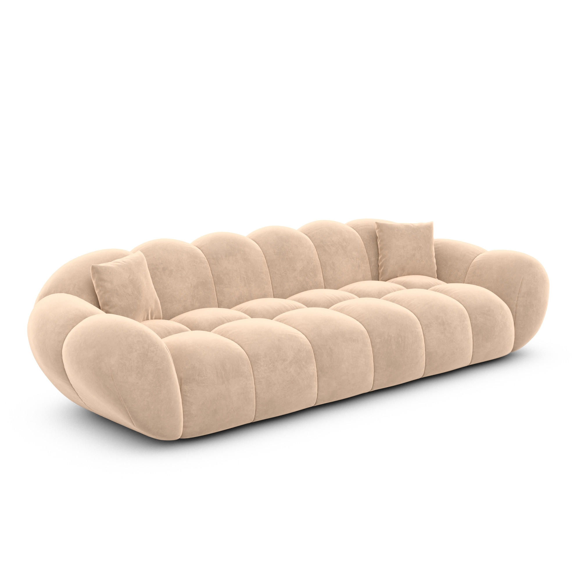 Varoyal 4-Sitzer-Sofa Beige 265x70x93 cm