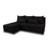ECKSOFA Pono - Schwarz, Holz/Textil (205/142cm) - Sofnet