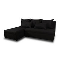 ECKSOFA Pono - Schwarz, Holz/Textil (205/142cm) - Sofnet