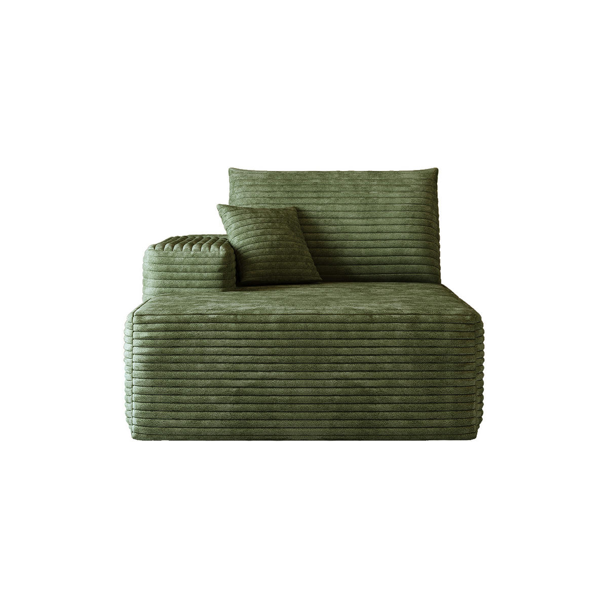 RÉCAMIERE DE-34721 linke Chaiselongue Grün - Grün, Textil (95/83/175cm) - ComfortXL