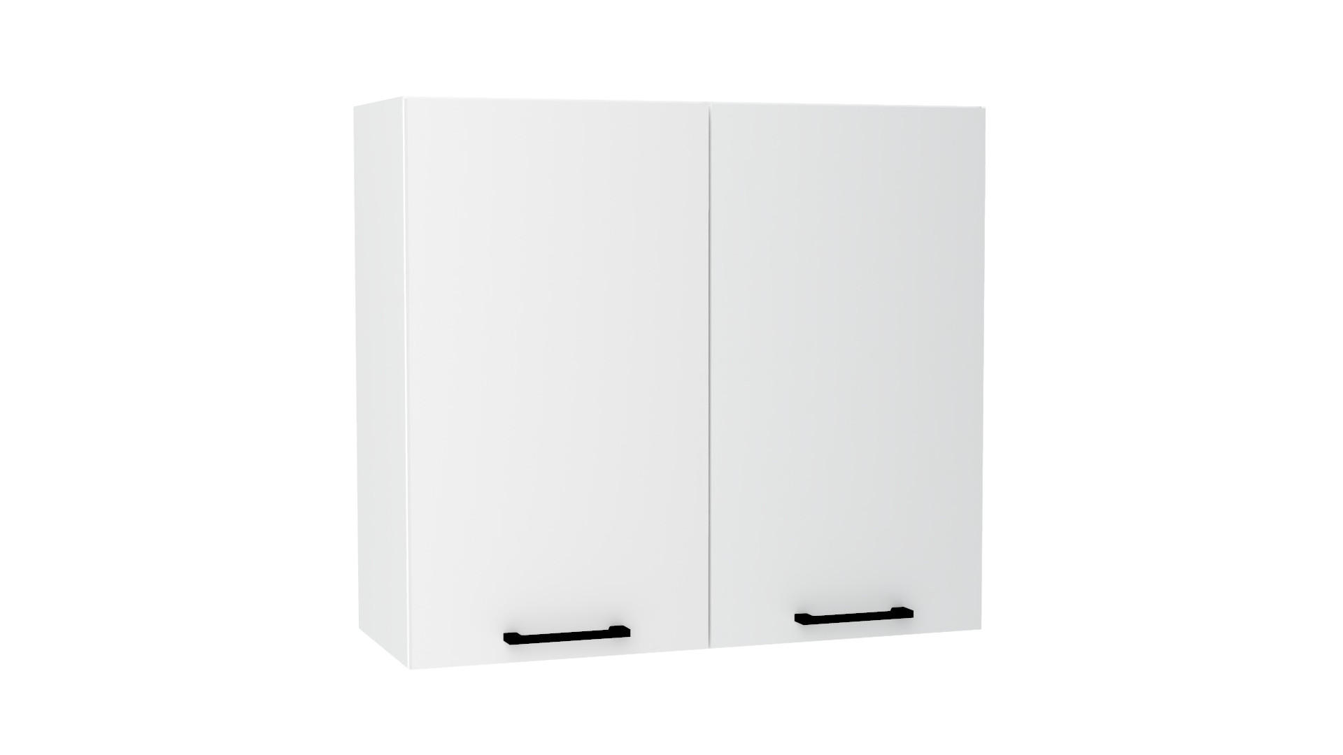 HÄNGESCHRANK W80 - Morvex - Stilvolle Wandlösung - Weiß, Holz/Metall (80/72/30cm) - ROYAL24_MARKT
