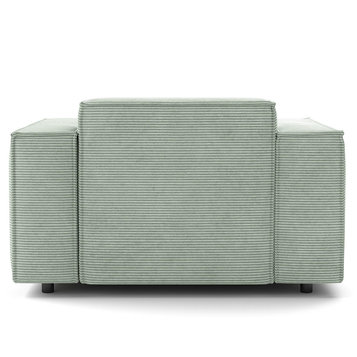 SESSEL - Schwarz/Mintgrün, Kunststoff/Textil (120/70/96cm) - home24