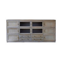 SIDEBOARD Pablo Grau aus Eiche - Grau, Holz (220/100/50cm) - Tikamoon