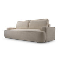 BETTSOFA SOLO Beige Bucle-Stoff mit Schlaffunktion - Beige, Textil (110/94/248cm) - MASSENO