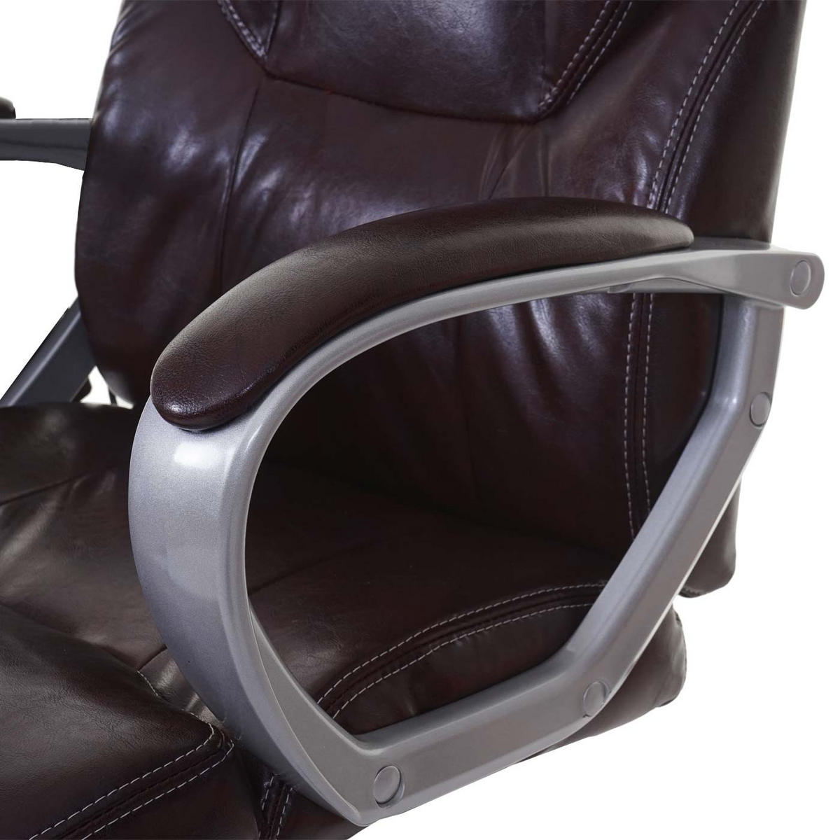 DREHSTUHL mit Massagefunktion HxBxT 123x66x68cm Sitzhöhe 48cm Heizfunktion Massagefunktion Kunstleder Bordeaux - Bordeaux, Kunststoff (66/123/68cm) - PROREGAL