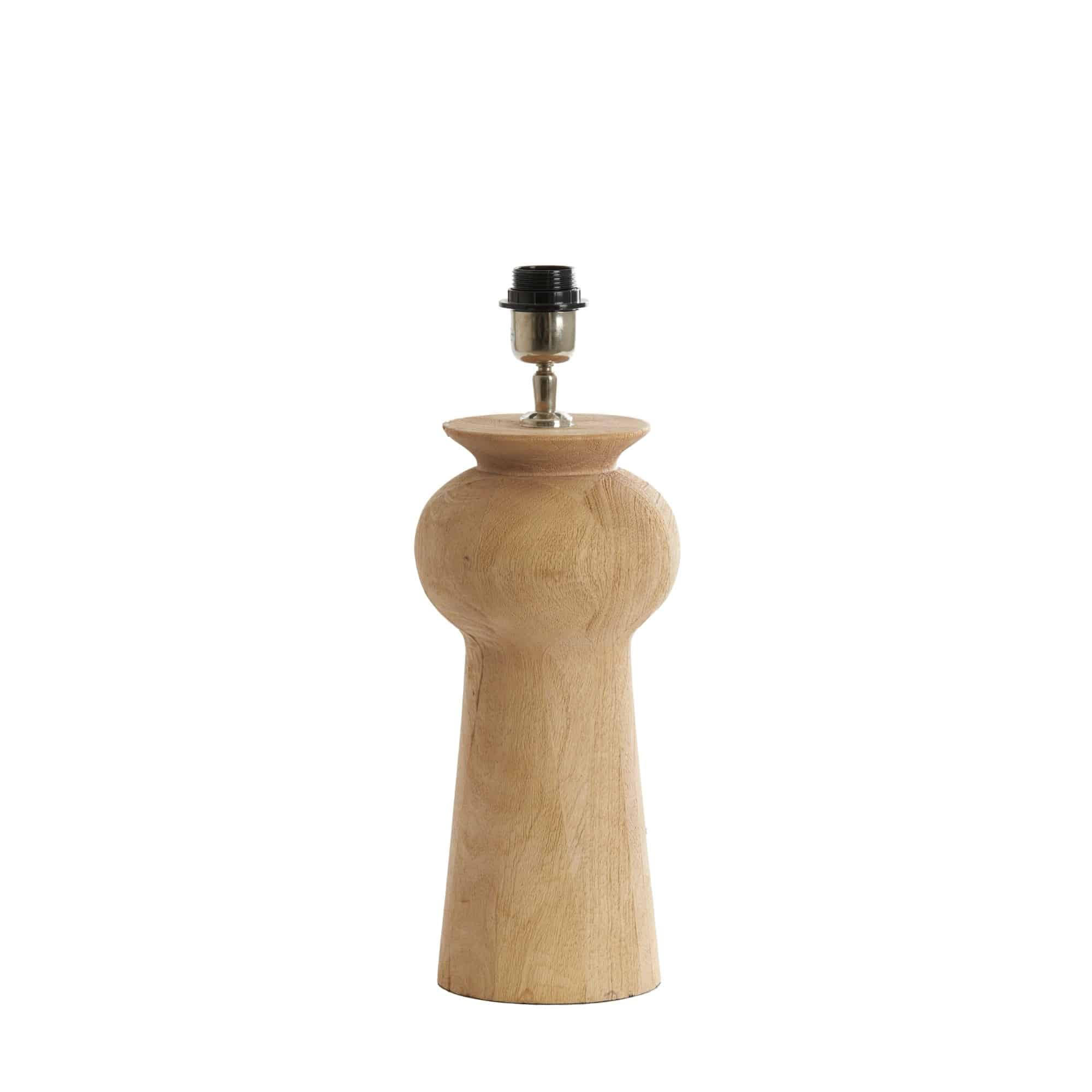 LAMPENFUSS Baglio Braun 17/17/35 cm - Braun, Holz (17/17/35cm) - Light & Living