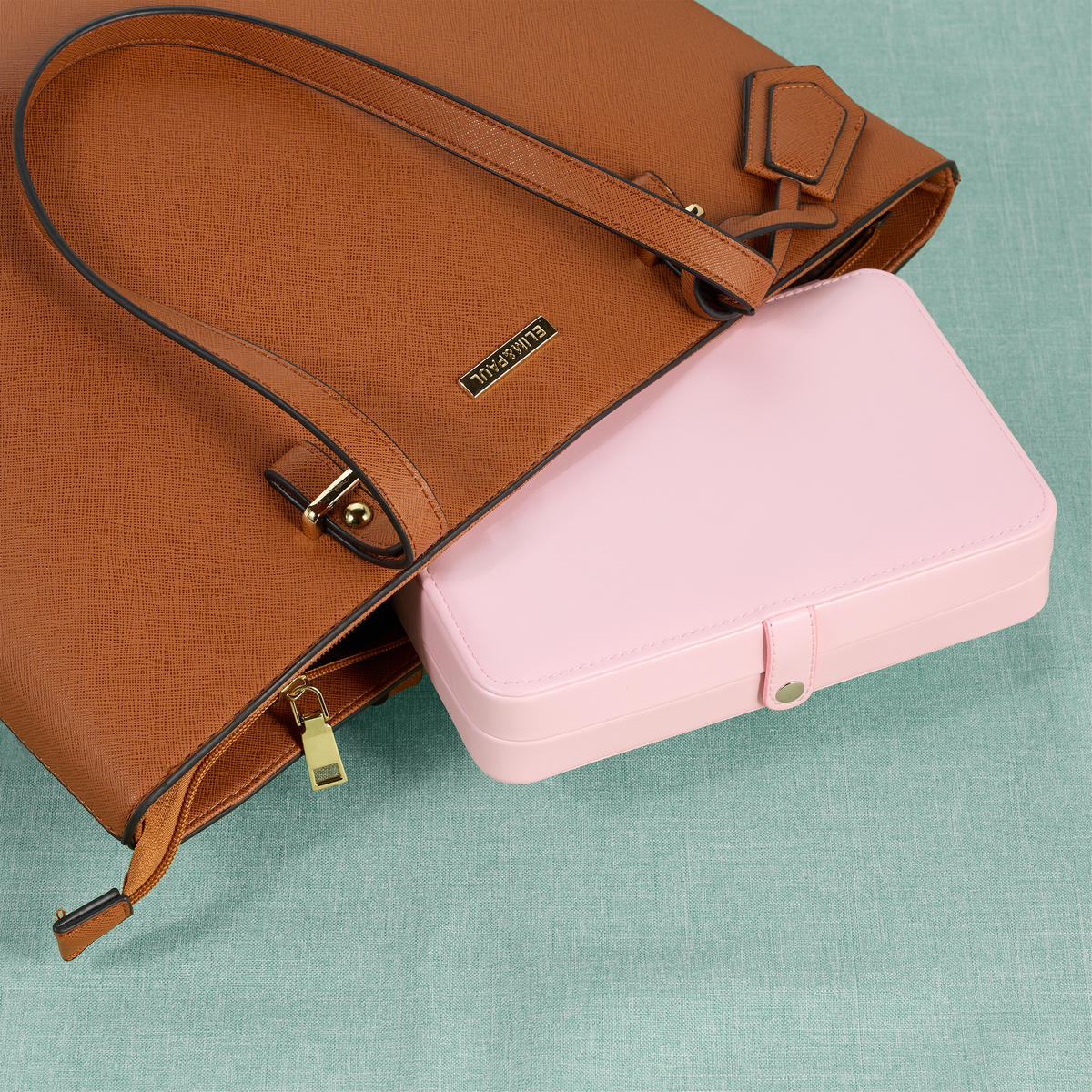 SCHMUCKKÄSTCHEN - Rosa, Holzwerkstoff/Kunststoff (21/4.5/14.5cm) - Relaxdays