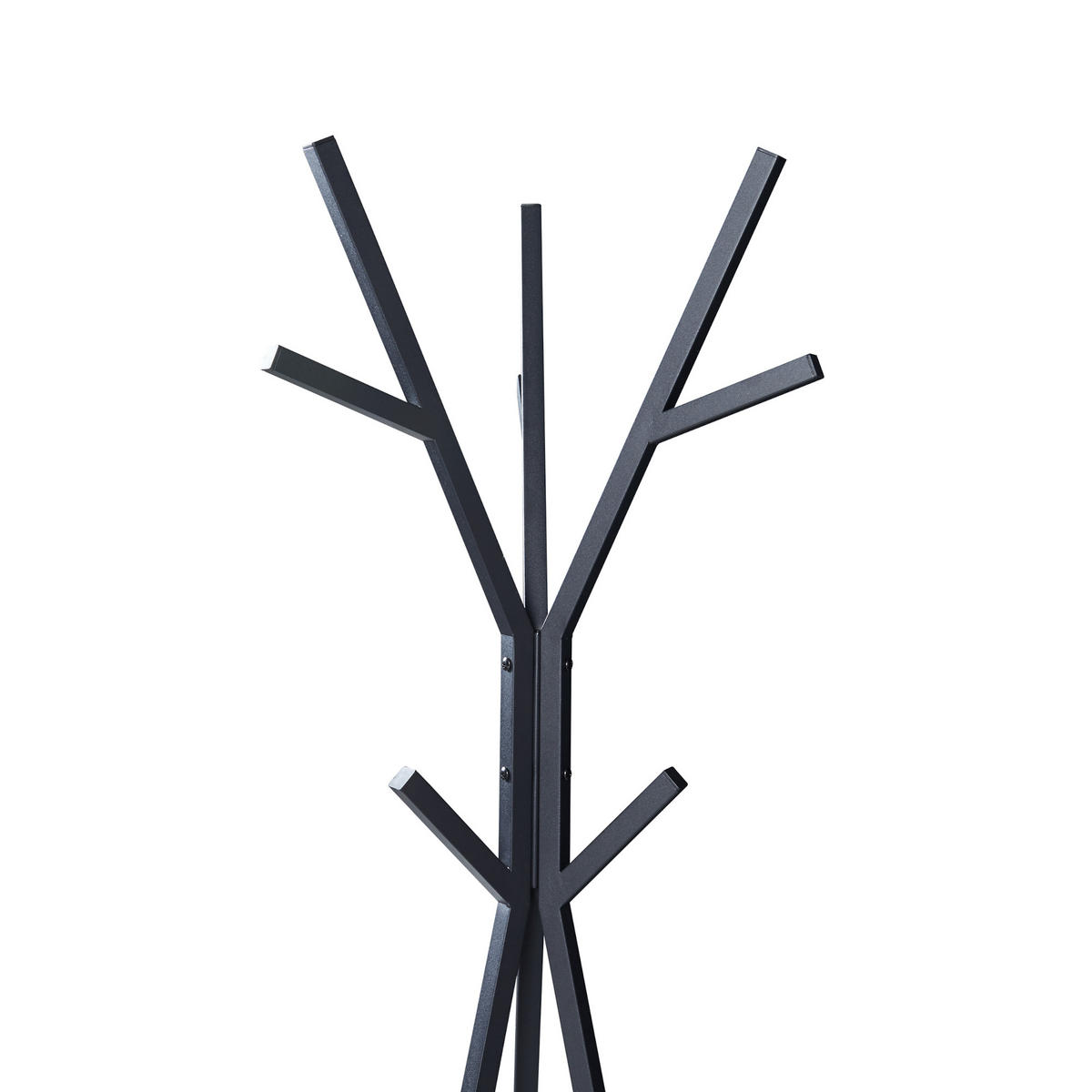 GARDEROBENSTÄNDER Edet - Schwarz, Holzwerkstoff/Metall (48/179/48cm) - [en.casa]