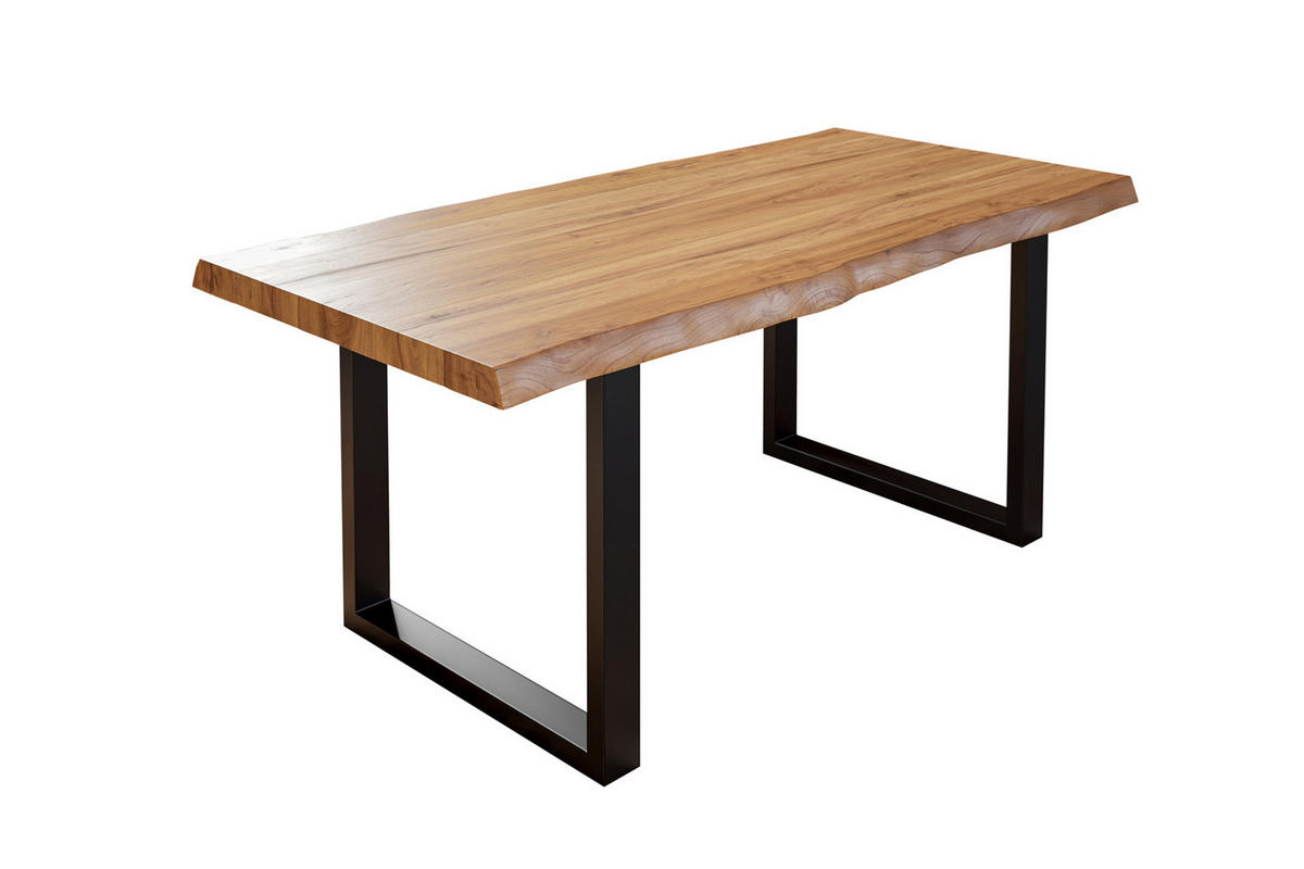 ESSTISCH UTRECHT - Beige/Schwarz, Holz/Metall (100/300/79cm) - SAM