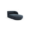 CHAISELONGUE rechts Miley aus Chenille-Stoff königsblau - Blau, Textil (90/70/156cm) - Micadoni