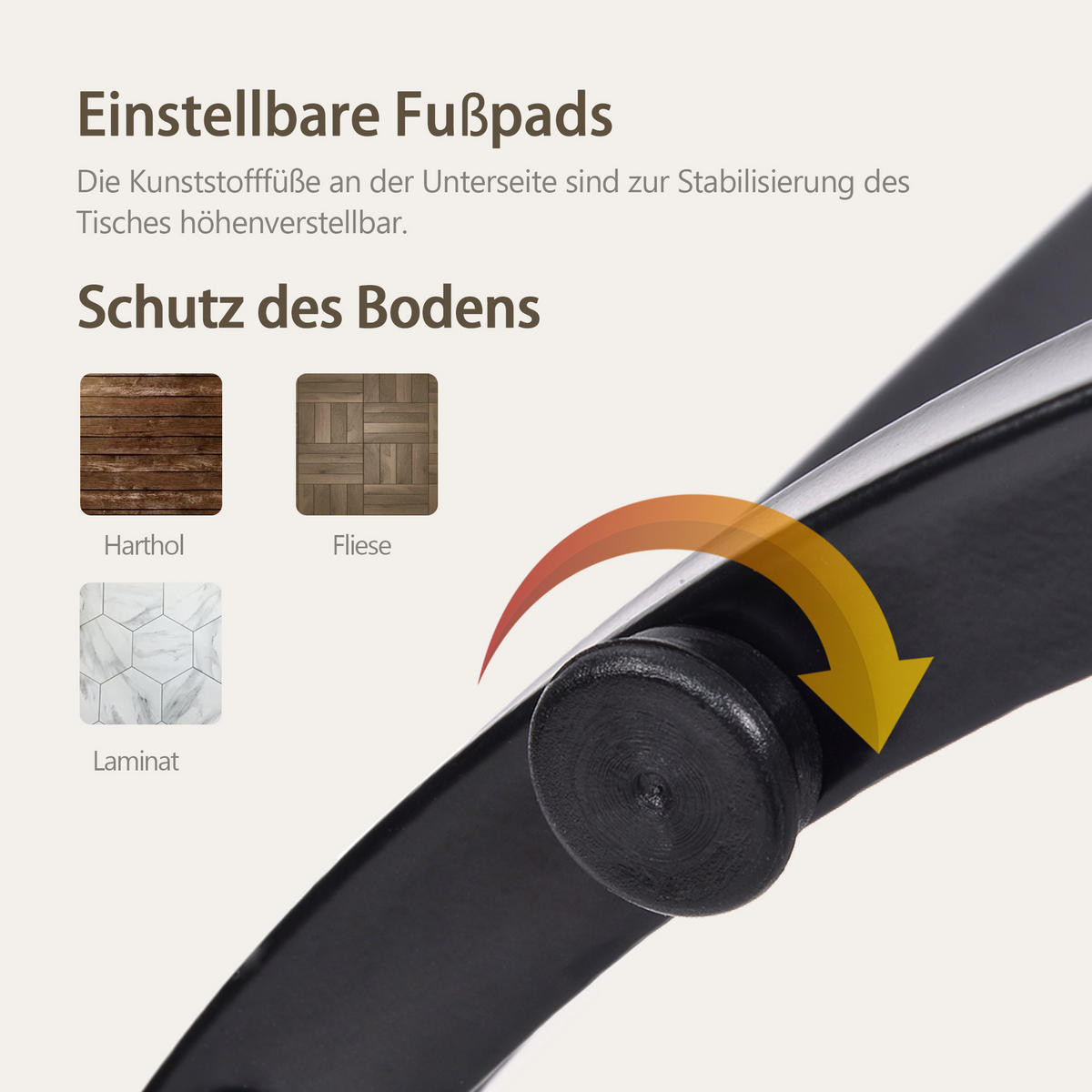 COUCHTISCH-SET 2er Nesting Braun Holzoptik mit Metallgestell aus MDF - Braun, Holzwerkstoff (70.5/70.5/50cm) - Luhomfu