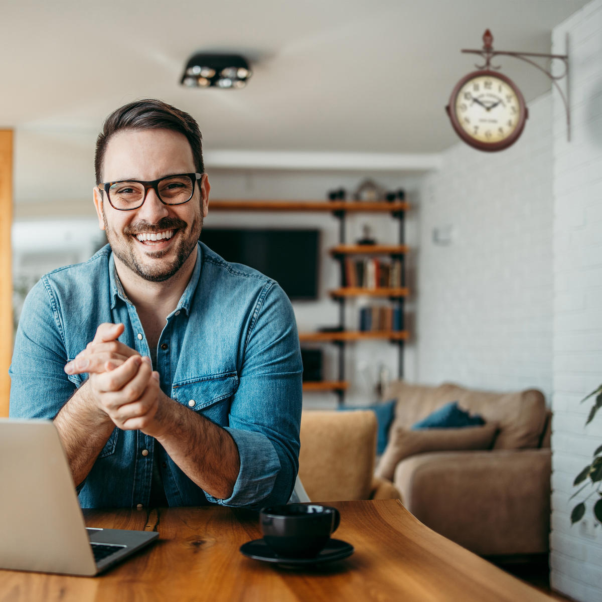 BAHNHOFSUHR - Multicolor, Glas/Metall (35/34/10cm) - Relaxdays