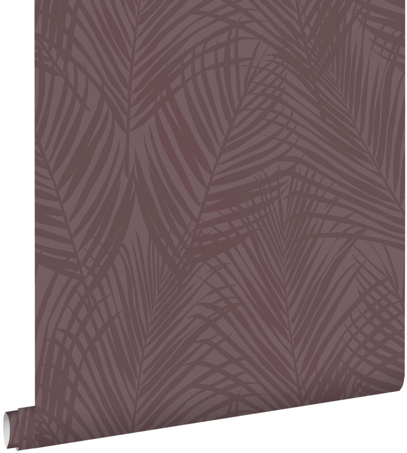 TAPETE Palmblätter 50 x 900 cm - Lila, Papier (50/900cm) - ESTAhome