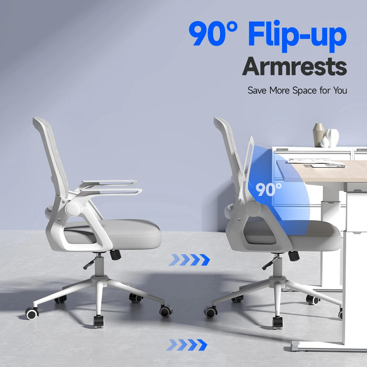 BÜROSTUHL Mesh Ergonomisch Grau - Grau, Kunststoff/Textil (49/107/47cm) - Kaket