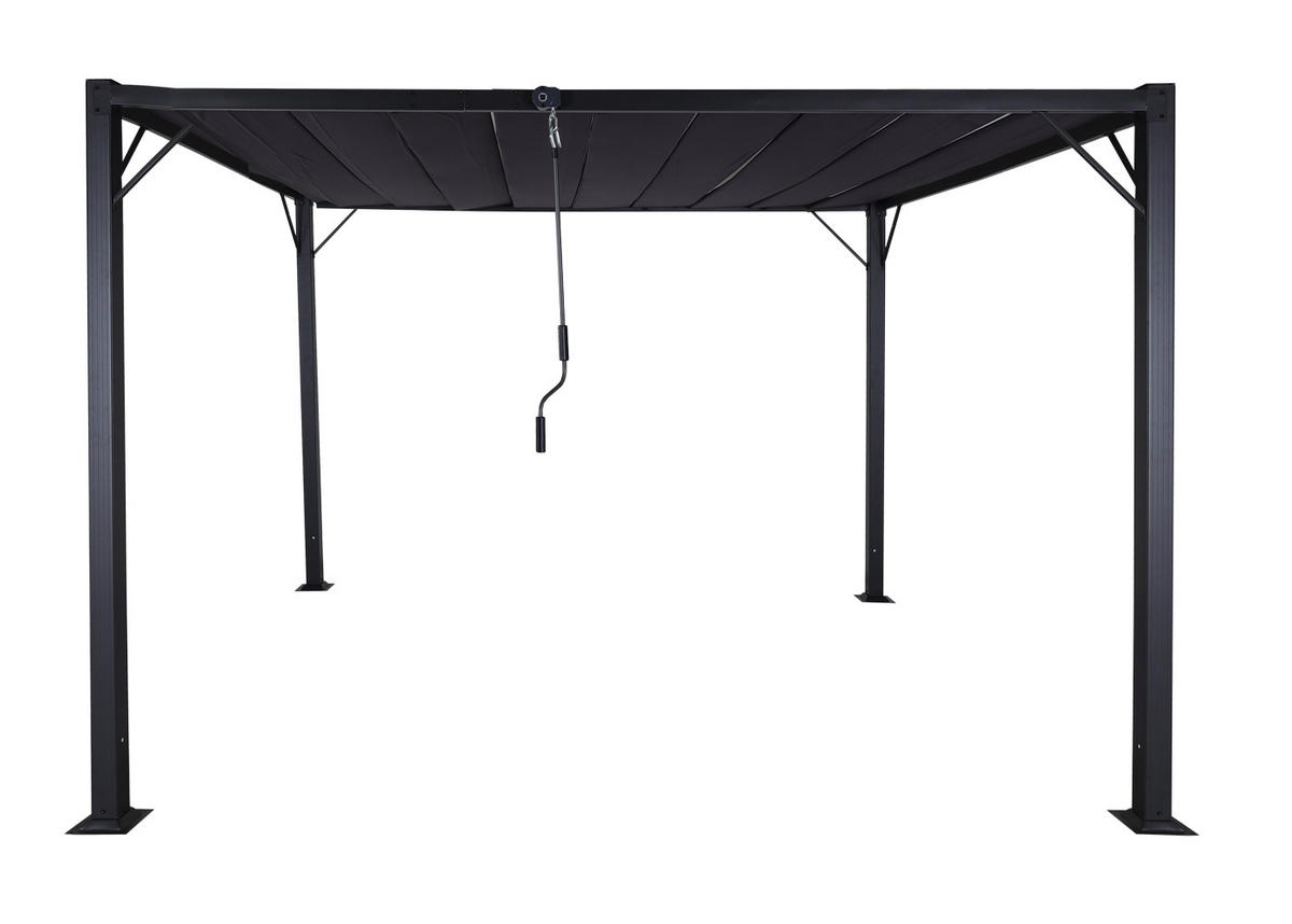 PERGOLA 213x300x300cm Anthrazit - Anthrazit, Metall (300/213/300cm) - BERLINLODGE