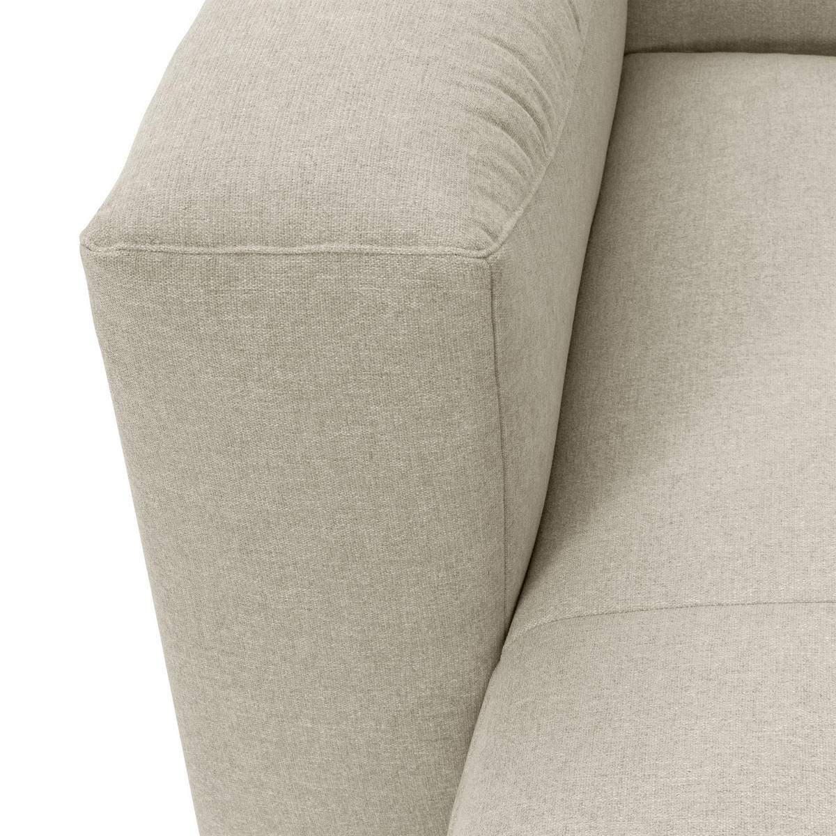 WOHNLANDSCHAFT 2 Kattrina Flachgewebe creme - Creme, Kunststoff (275/73/235cm) - 58aufmkessel