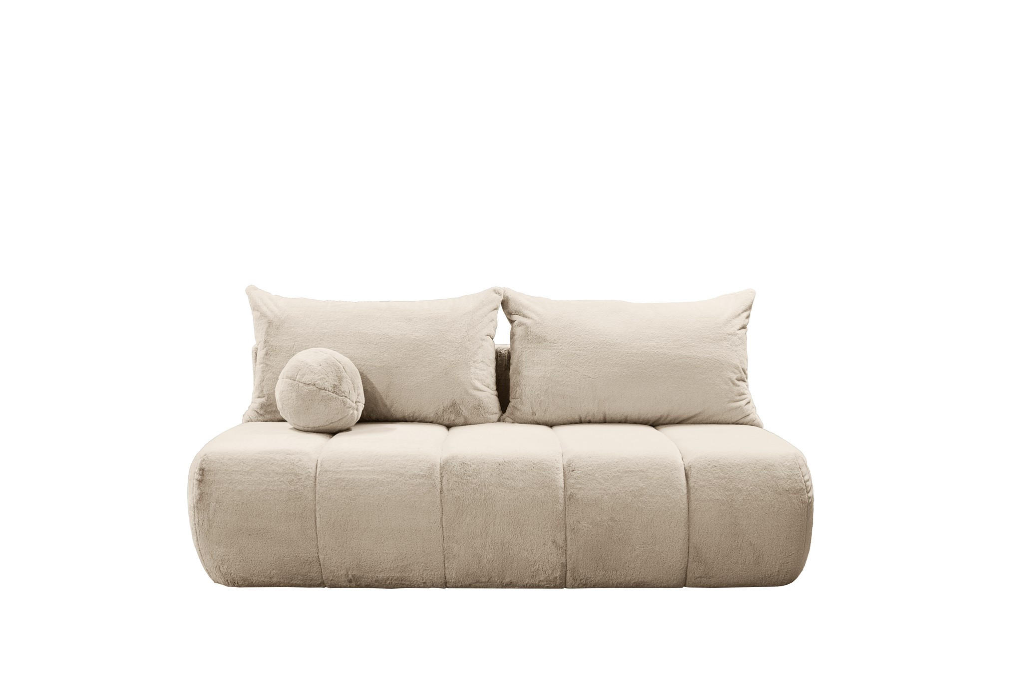 SCHLAFSOFA Anzia - Beige, Holzwerkstoff/Textil (205/97/85cm) - Fun Möbel