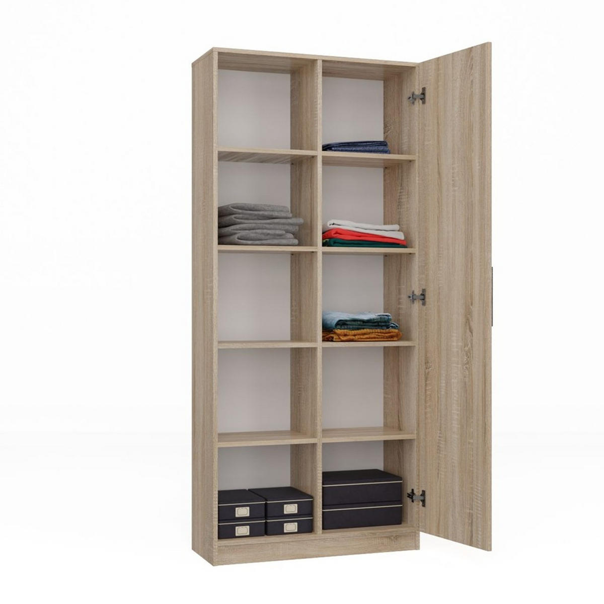 BÜCHERREGAL Sonoma 80/182/30 - Sonoma Eiche, Holzwerkstoff (80/182/30cm) - RAUMHIRSCH FURNITURE