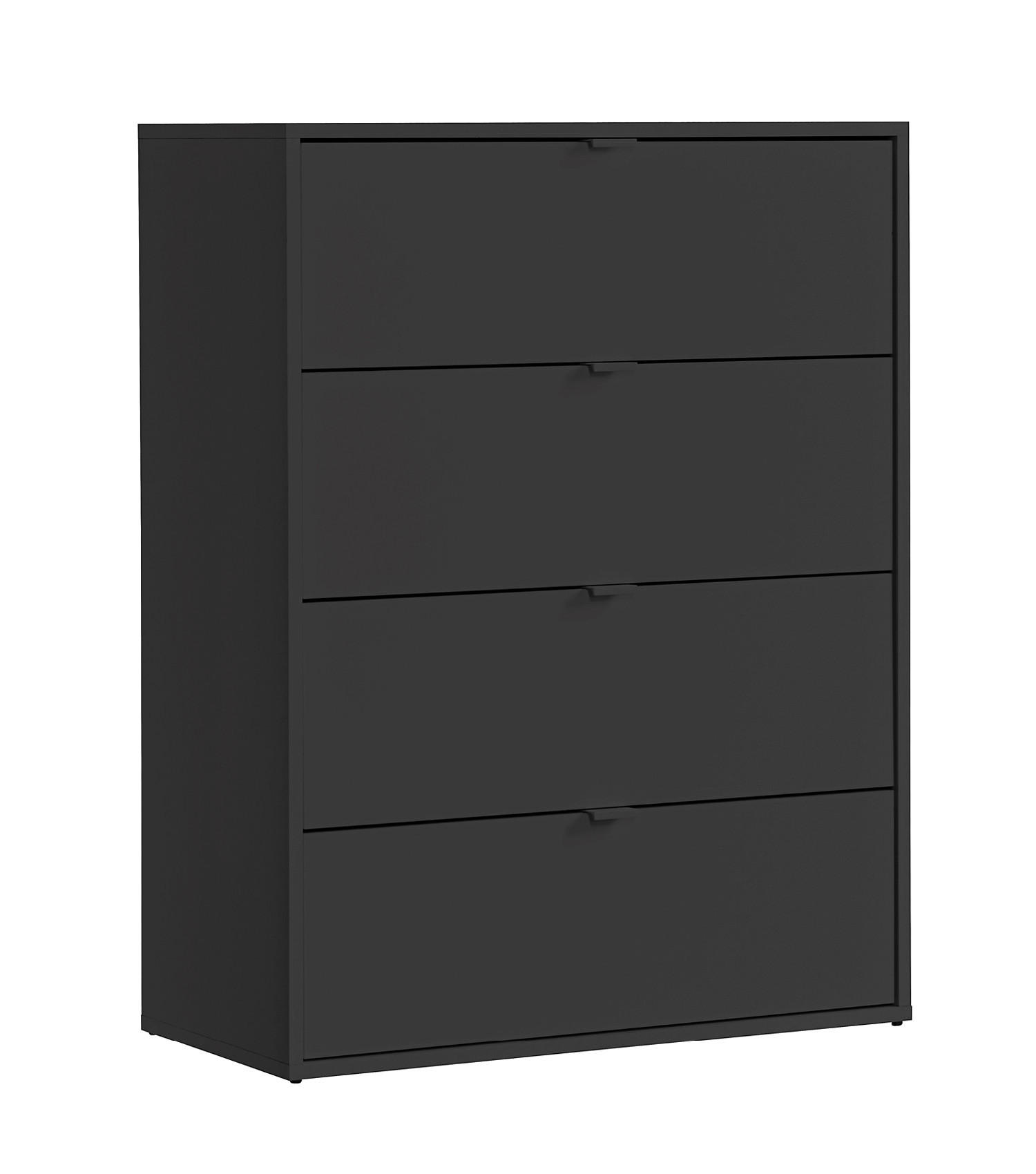 KOMMODE Die Stilvolle - Anthrazit, Holzwerkstoff (80/95/40cm) - Mokebo