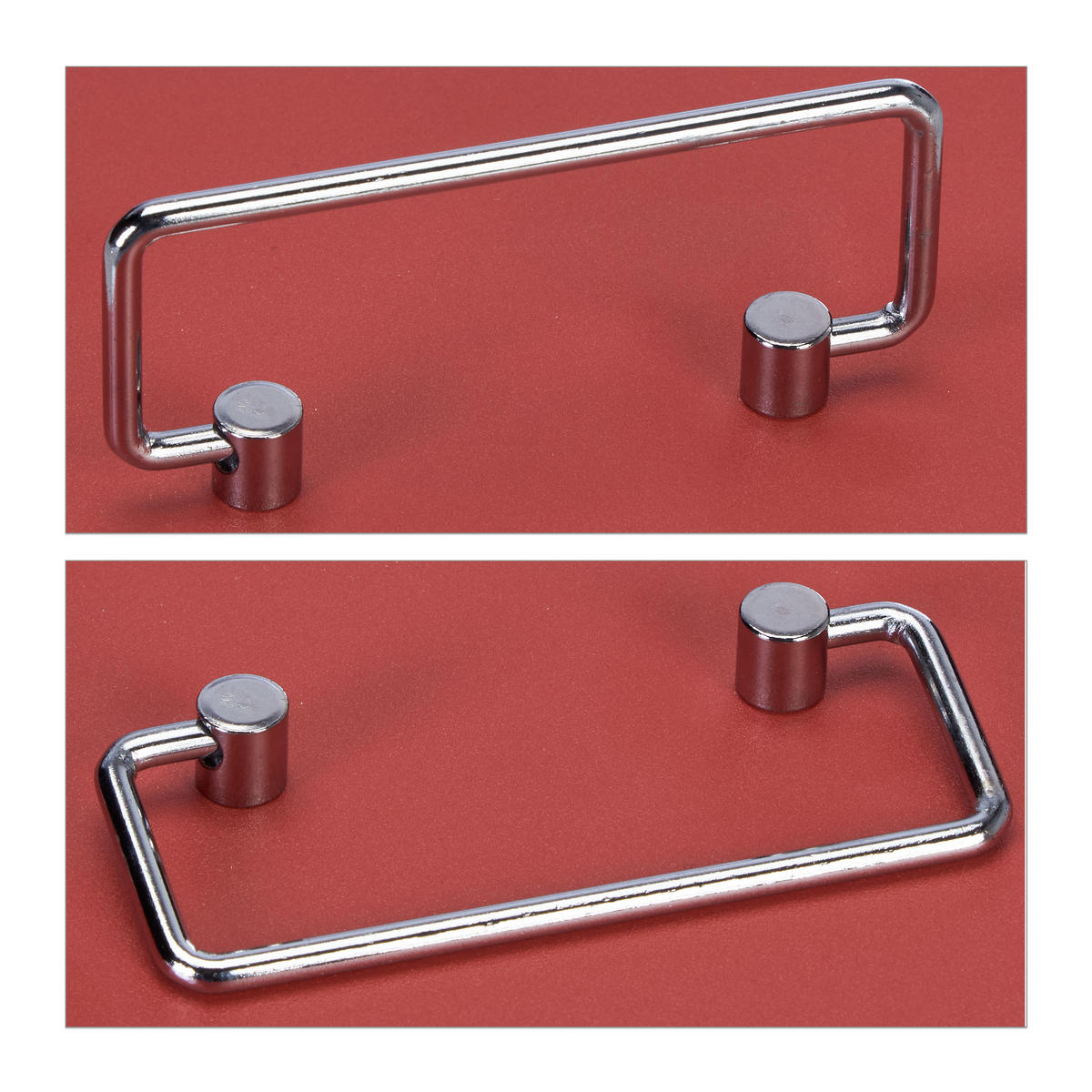 GELDKASSETTE Euro-Münzzählbrett - Rot, Kunststoff/Metall (16/8.5/20cm) - Relaxdays