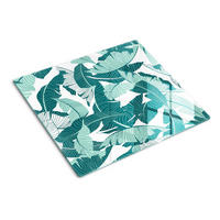 GLASPLATTE 60x52 cm Palmen - Grün, Glas (60/0.4/52cm) - TULUP