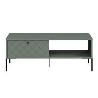 COUCHTISCH Vitoria grün / schwarz 105 / 52 / 39cm - Schwarz/Grün, Holz/Holzwerkstoff (52/105/39cm) - Feldmann-Wohnen