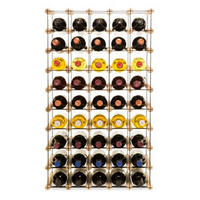 WEINREGAL Vinotega Mod Metal 92,5x52,5x24,5 cm 5x9 Flaschen Massives Kiefernholz Natur - Naturfarben, Holz (52.5/92.5/24.5cm) - PROREGAL