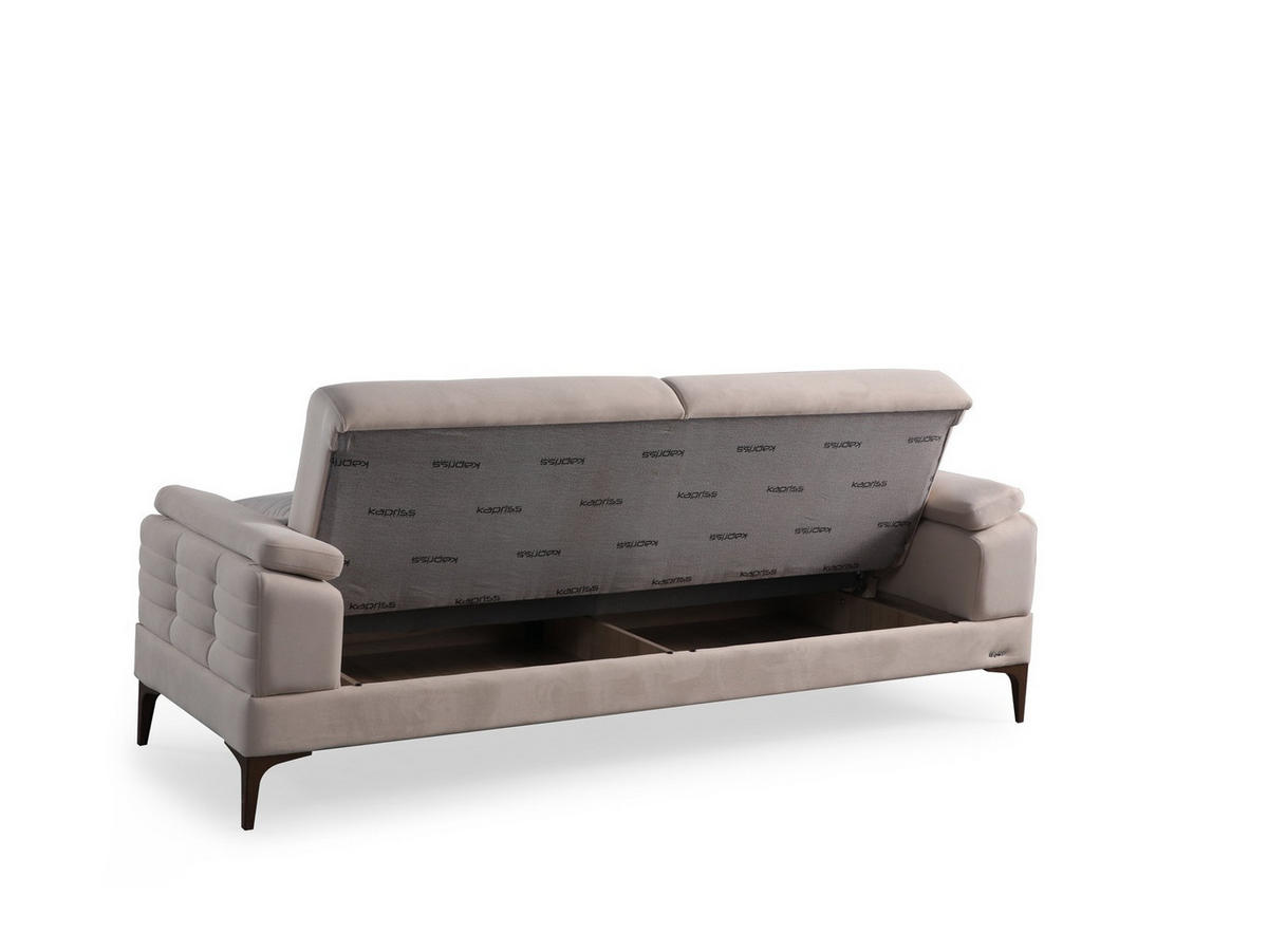 2-SITZER Sofa ELUNA, Beige - Beige, Kunststoff/Textil (180/85/90cm) - Villa Möbel