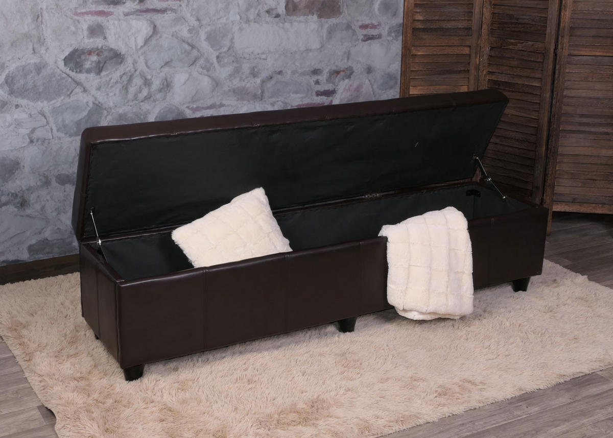 AUFBEWAHRUNGS-TRUHE XXL Braun - Braun, Textil (180/45/45cm) - MCW