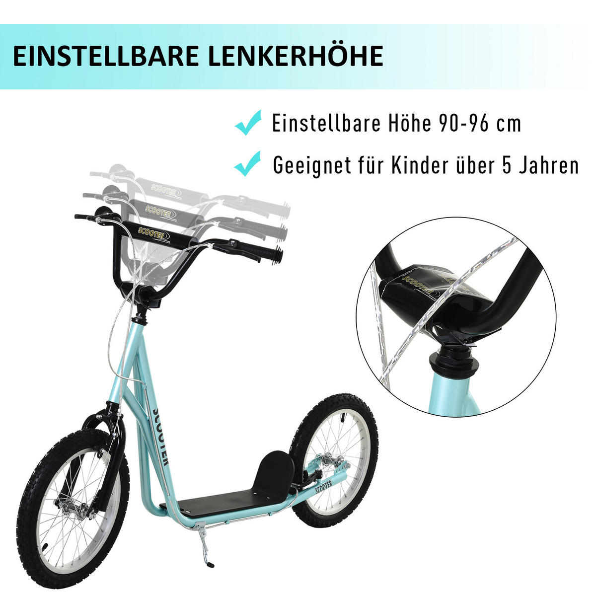 TROTTINETT 16 Zoll Blau - Blau, Kunststoff/Metall (96/139/58cm) - Jamb
