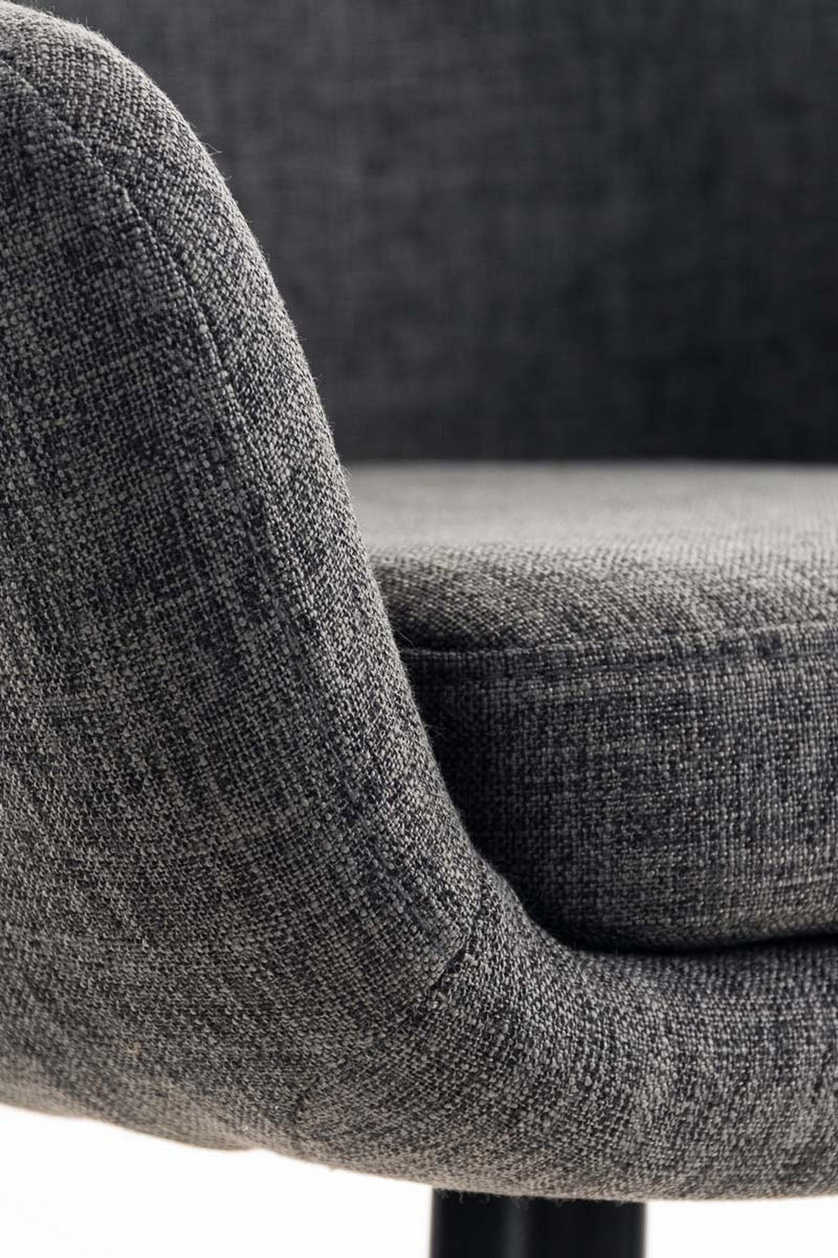 BARHOCKER Grande, 2er Set, Gestell Holz, Stoff Dunkelgrau - Dunkelgrau/Braun, Holz/Textil (55/99/46cm) - TPFLiving