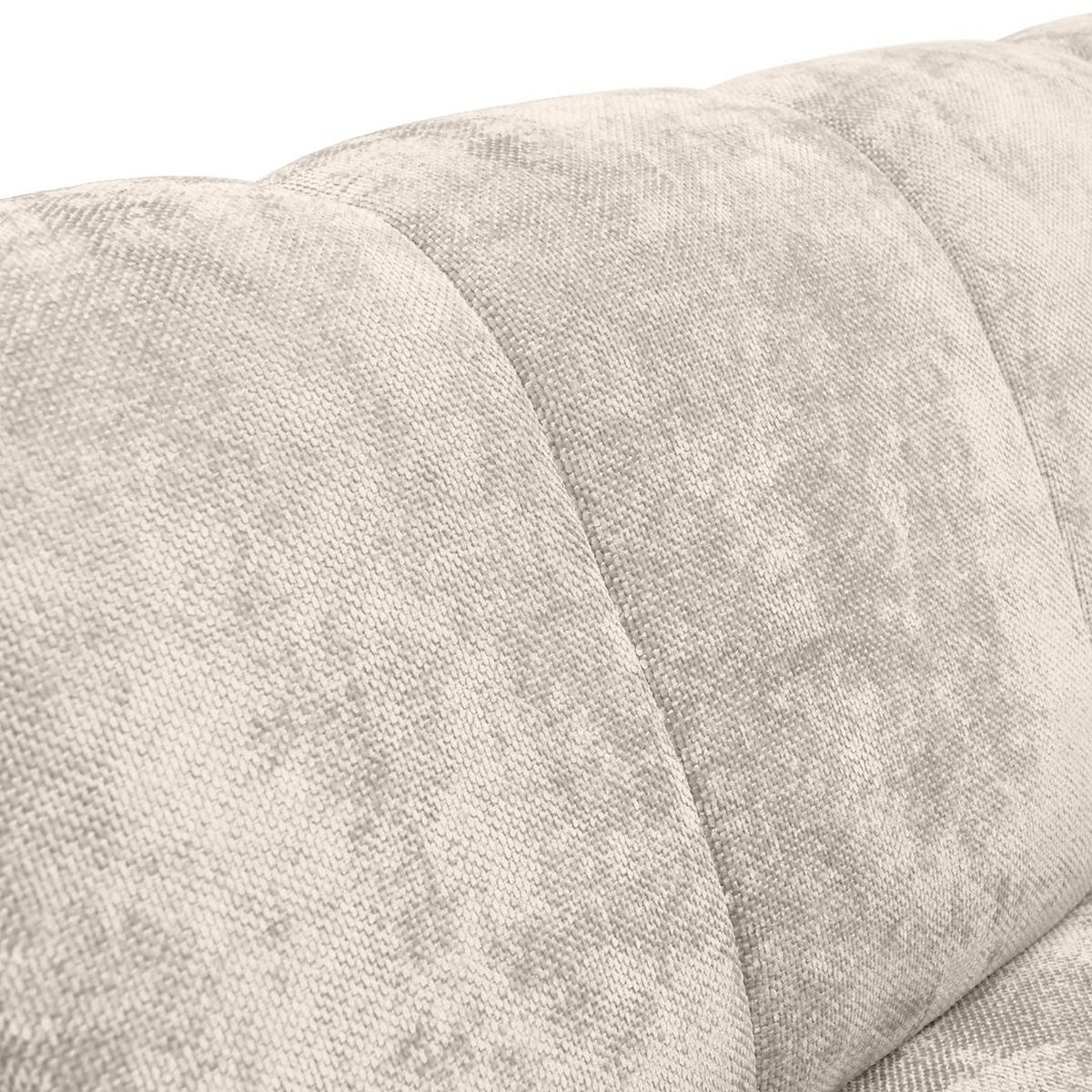 3-SITZER SOFA Volare mit Metallbeinen beige - Beige/Schwarz, Textil/Metall (220/83/98cm) - Beautysofa